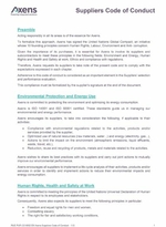 Axens Supplier Code of Conduct