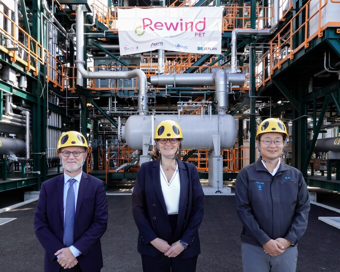 Axens, IFPEN and JEPLAN announce the start-up operation of Rewind® PET 